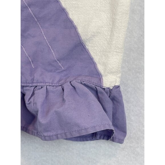 Vintage Hand-Embroidered Pillowcase With Ruffled Edge 17" x 32" - Picture 3 of 10